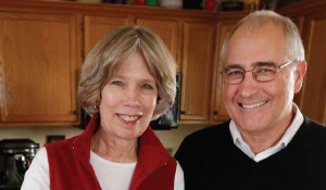 Rich and Nancy Degner are in their kitchen, surrounded by cooking tools of past generations.