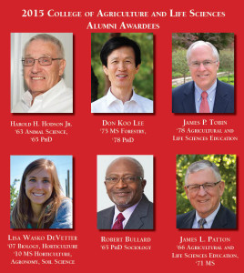 Headshots of CALS and ISU Alumni Association 2015 Homecoming Awardees.