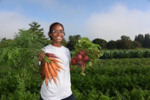 Thabisa Mazur works in field of organic vegetables