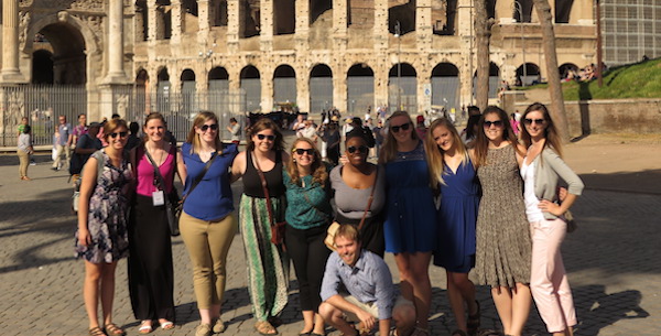 Students on the Deans Global Agriculture and Food Leadership Study abroad in Rome